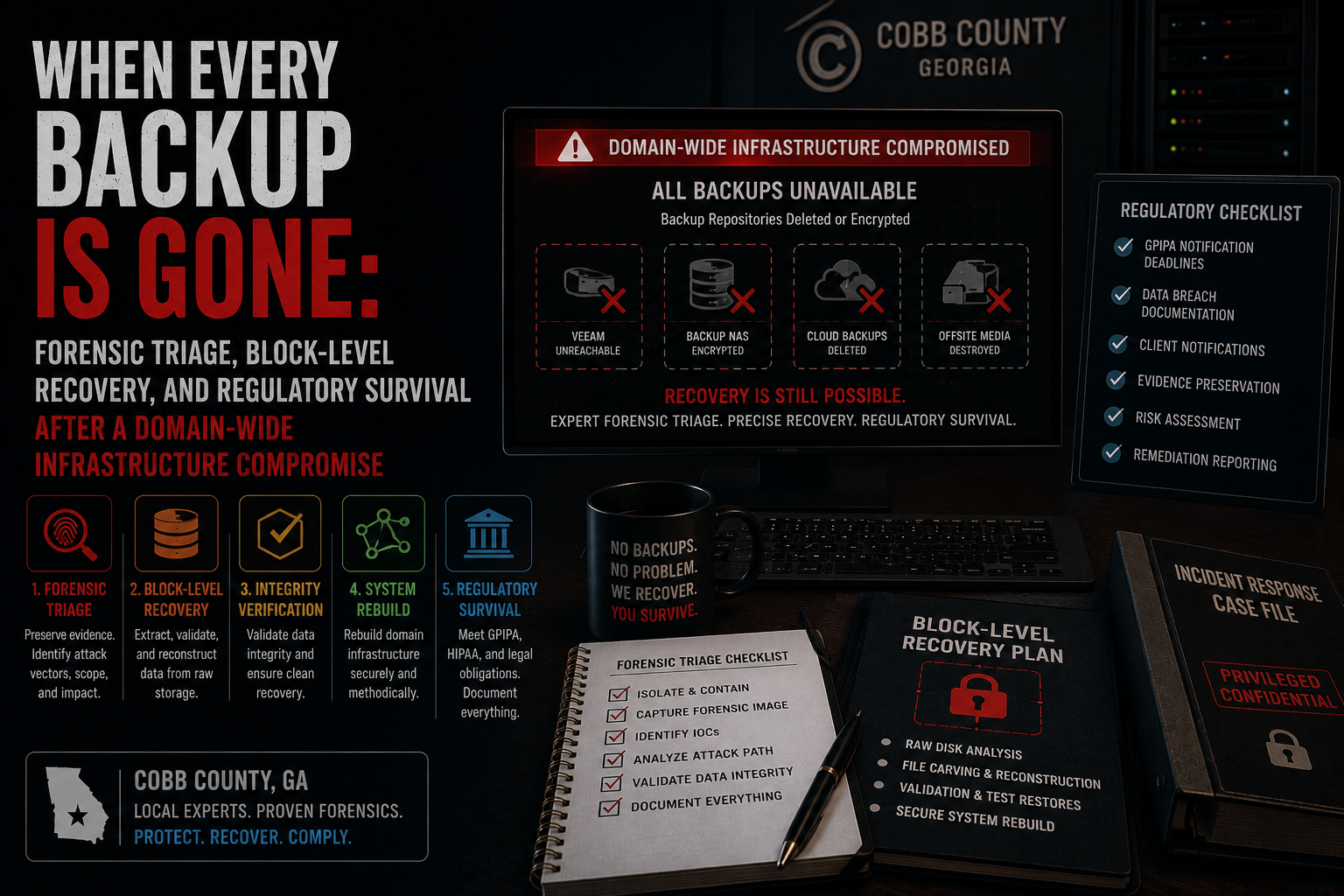 Ransomware Backup Destruction: The Block-Level Forensic Recovery Playbook