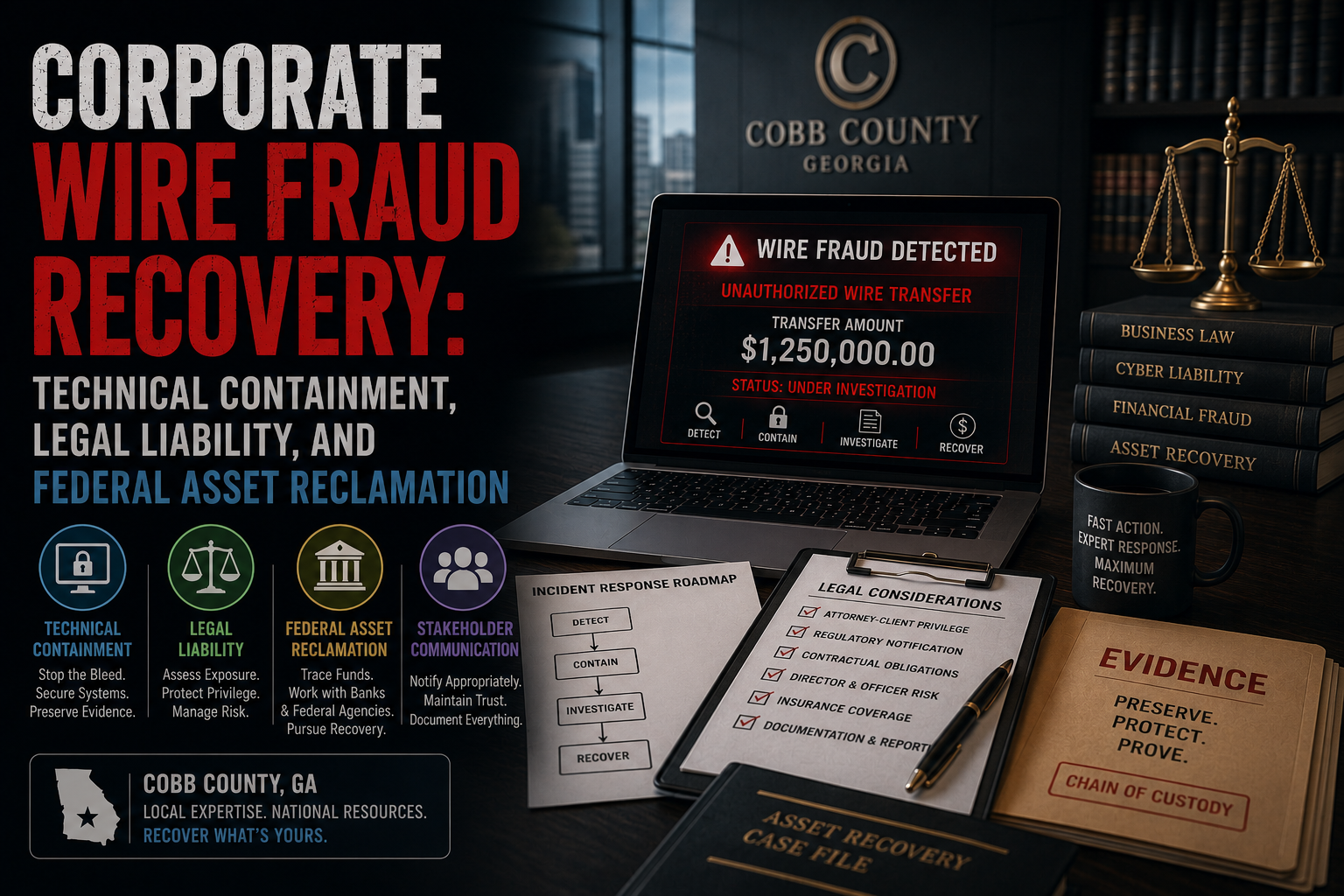 corportate wire fraud recovery