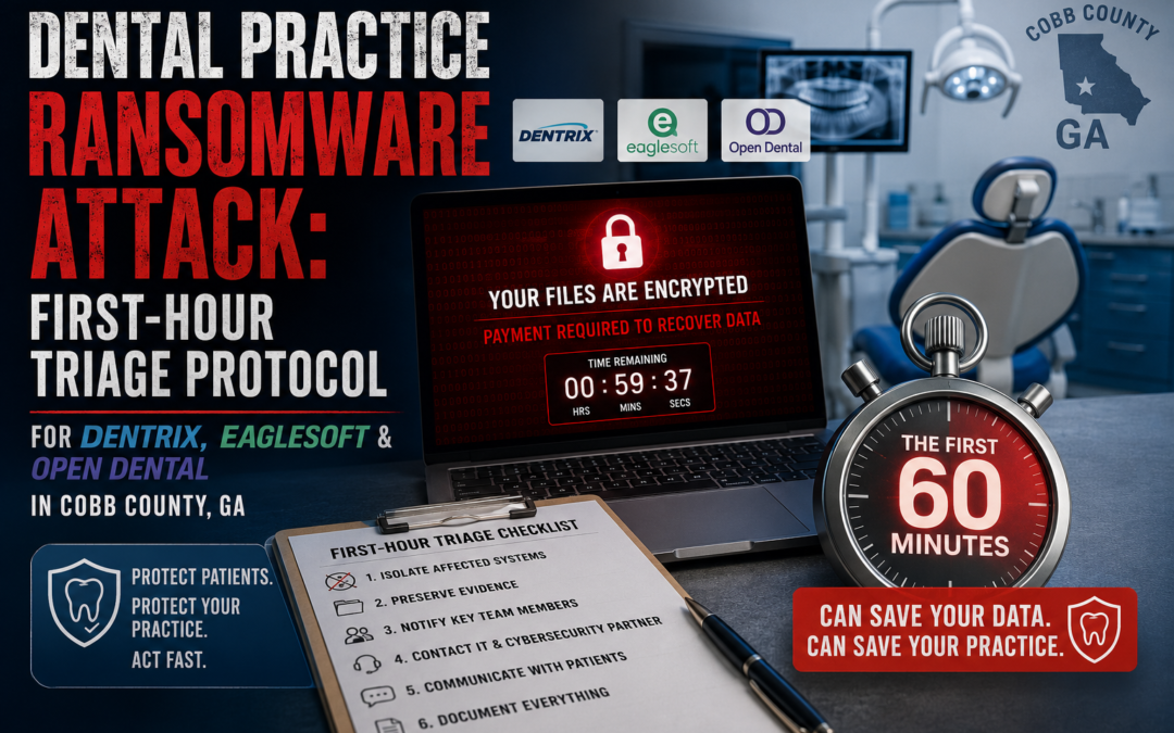 Dental Ransomware Attack: First-Hour Triage Protocol