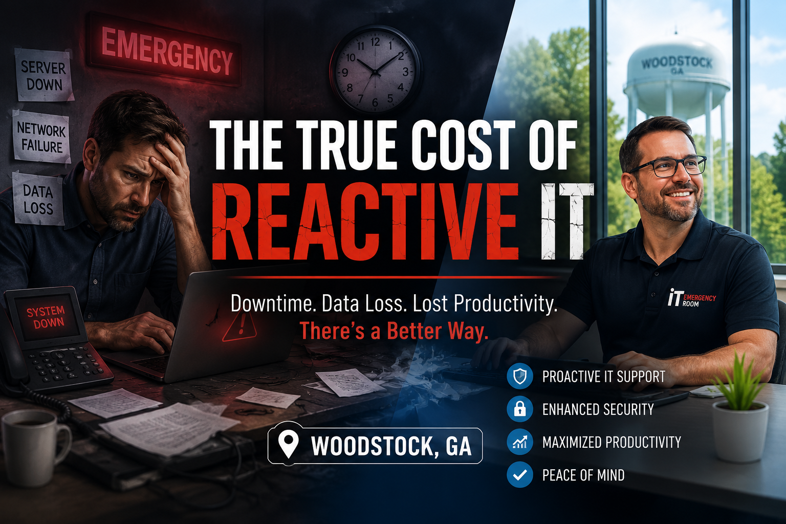 Cost of Reactive IT Woodstock GA